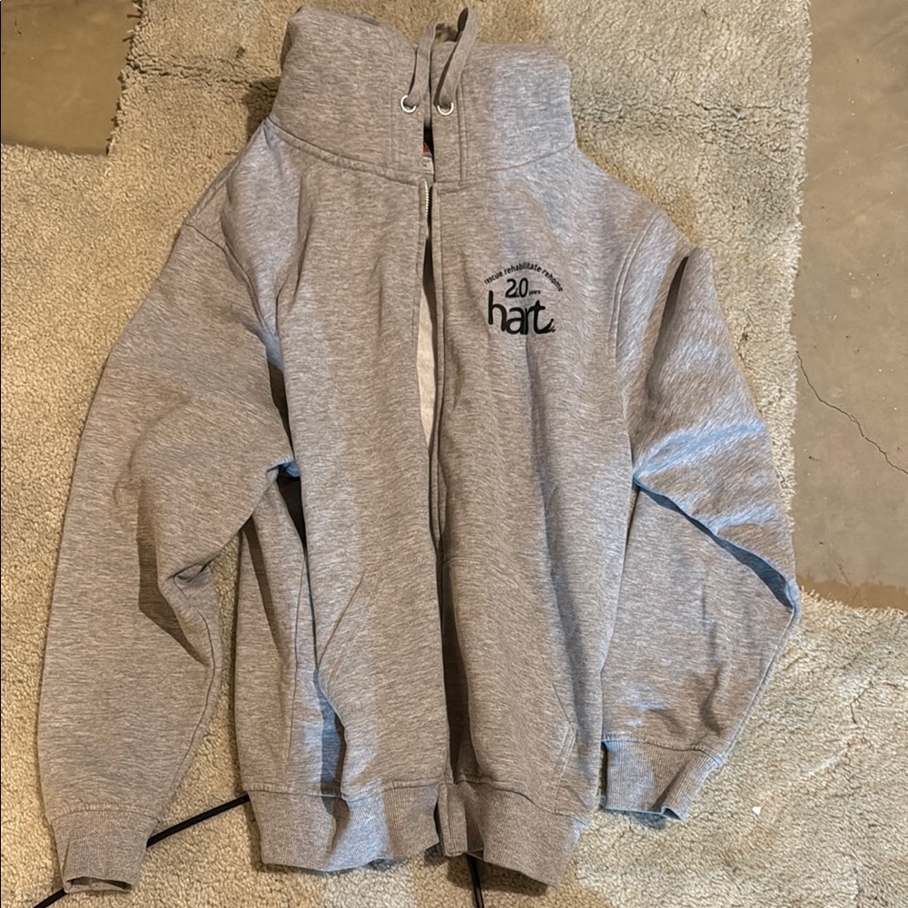 Gray Zip-Up Hoodie
